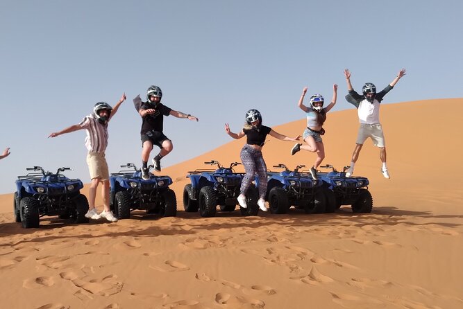 merzouga Desert 1 hour or two hour Quad Bike, and sandboarding - Stopping in the desert: the view and the “how far is this?” feeling