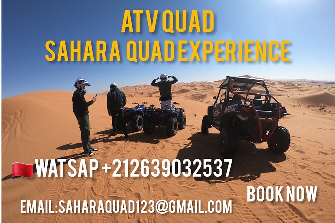 merzouga Desert 1 hour or two hour Quad Bike, and sandboarding - What’s included, what’s not, and what you should bring