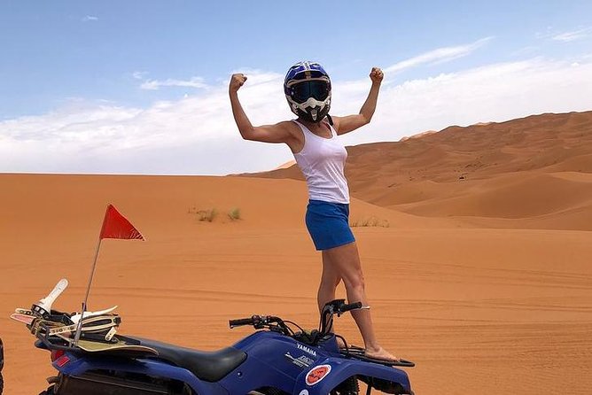 merzouga Desert 1 hour or two hour Quad Bike, and sandboarding - Your quad ride: beginner-friendly, but not magic