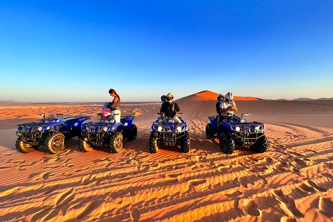 Merzouga Desert Quad bike Adventure with Sand boarding - Quad bike energy over Erg Chebbi dunes