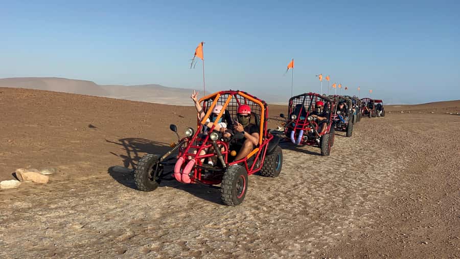 Mini Buggy GO KART in Paracas National Reserve - Playa Roja (Red Beach): The Red Sand Photo Moment