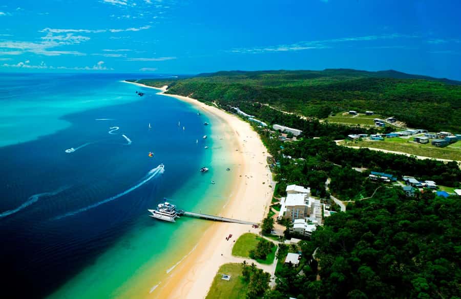 Moreton Island: Tangalooma ATV Quad Bike & Dolphin Feeding - Resort downtime and eco touches before sunset