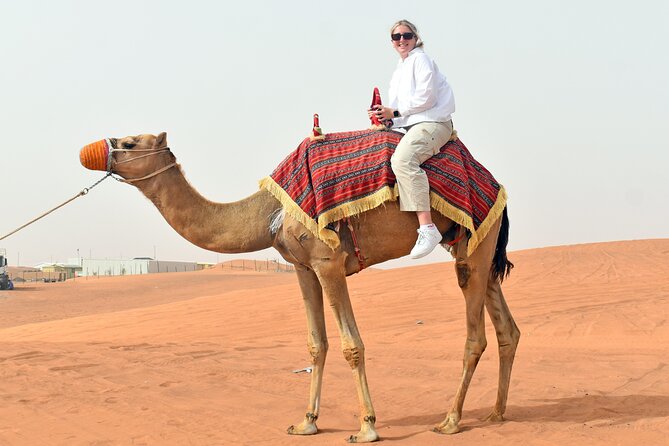 Morning Desert Safari, Quad Bike, Sandboard and Camel Ride - Camel Farm Stop: Feeding, Interaction, and Arabic Coffee