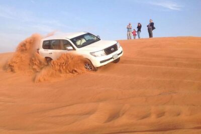Morning Red Dunes Desert by Quad Bike, Dune Bashing, Camel Ride & Sandboarding - Quad bike self-drive: 25 minutes of hands-on desert riding