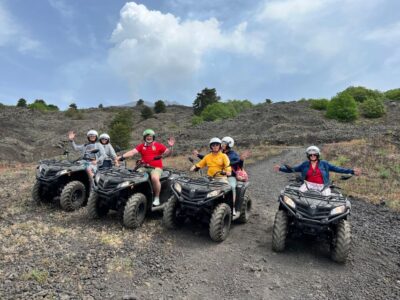 Mount Etna: Off-Road ATV Tour - Black volcanic sand plus pine forest: why the terrain keeps changing