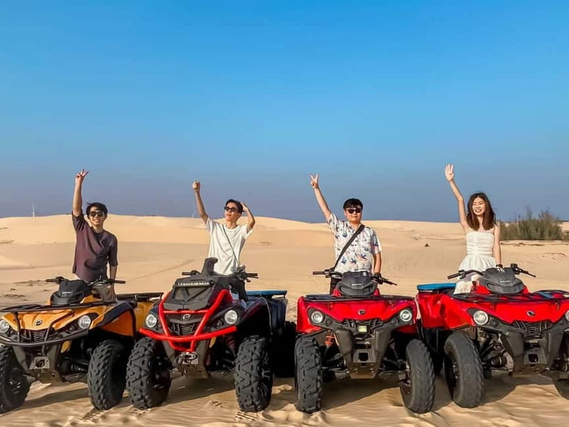 Mui Ne: Sand Dunes Jeep Tour (ATV WITH DRIVER) and Guide - Mui Ne’s big contrast day: white dunes, red dunes, and Fairy Stream