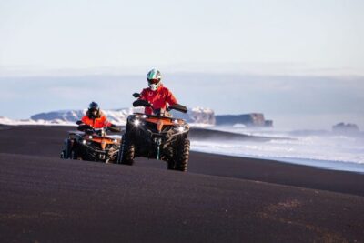 Mýrdalsjökull: South Coast ATV Quad Bike Safari - The route: black sands to coastline and back again