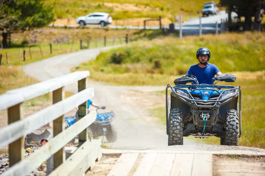Nelson: Guided Quad Biking Tour Through Forest and Farmland - Farm Forest Ride (about 1.5 hours): Skywire Hill and river-bank track time