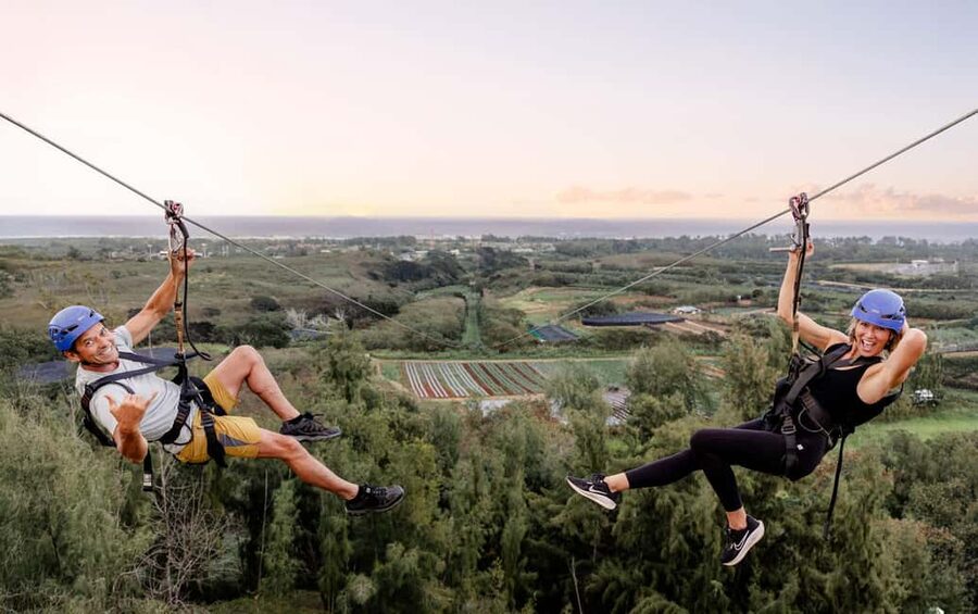 Oahu: North Shore Zip Line Adventure with ATV and Farm Tour - Eight Dual Zip Lines: Side-by-Side Thrills with Real Length