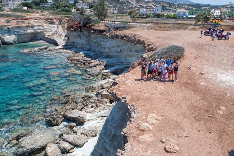 Paphos: Buggy Tour Akamas incl and Adonis Falls - Lara Bay (or Turtle Bay): Swim Time, Shade Time, and a Break for Real Food