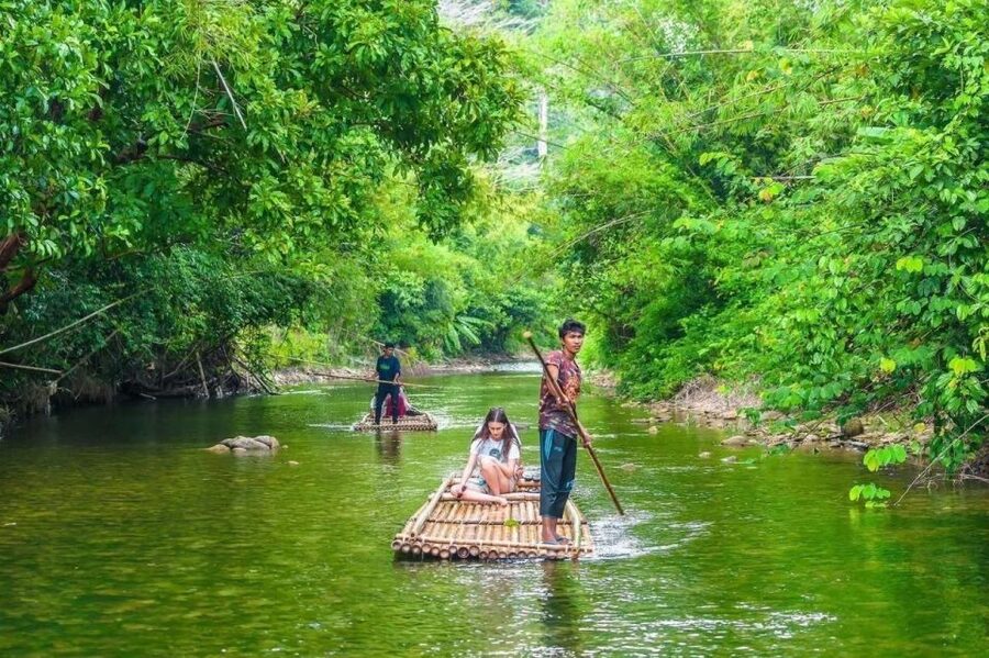 Phuket: Bamboo Rafting, Monkey Cave, and ATV Option - Thai lunch and fruit break: the best kind of refuel