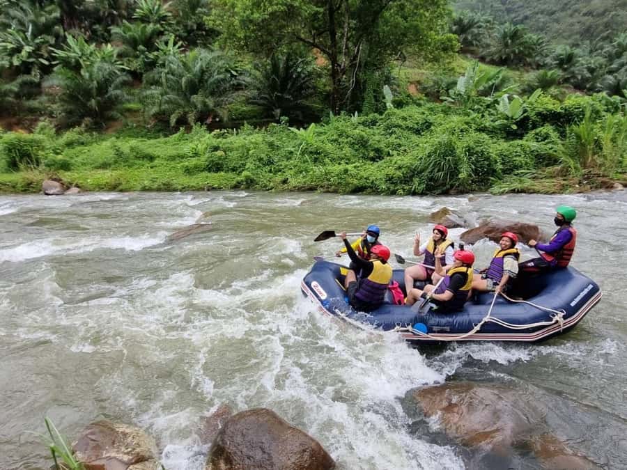 Phuket: Monkey Cave, Water Rafting, Zipline with ATV Option - 5 km white-water rafting: this is the main event