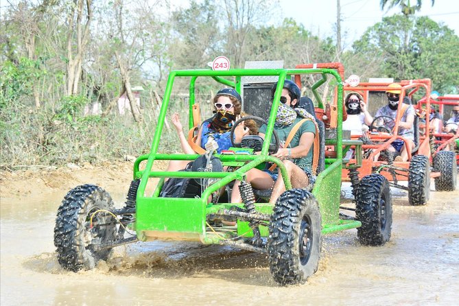 Punta Cana Dune Buggy Adventure and Amazing Water Cave - Rancho Buggy start: safety briefing and how the driving works