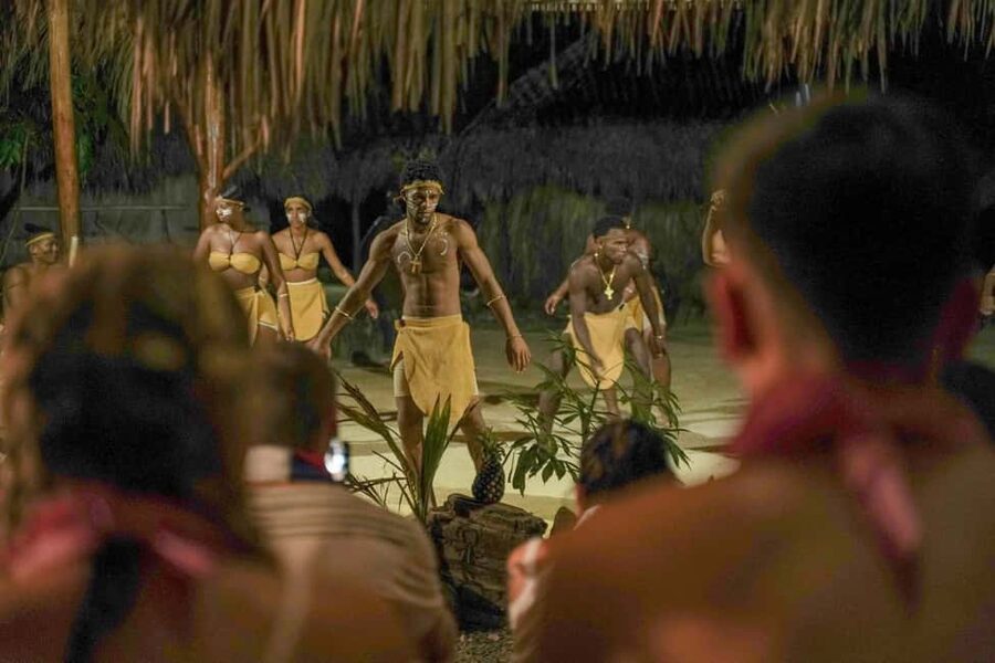 Punta Cana: Sunset Buggy Tour With Cave Swim and Dance Show - The Cenote Cave Swim at Night: Cold Water, Torchlight, and Taino Meaning