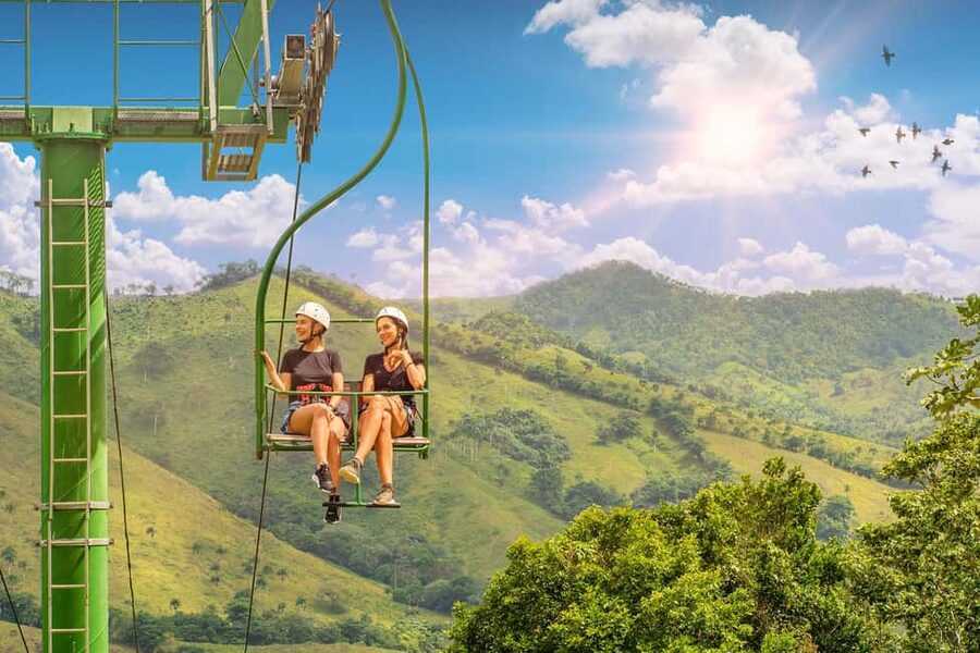 Punta Cana: Zipline, Chairlift, Buggy & Horse Ride Adventure - Quick Jump and the chairlift: two different kinds of thrills