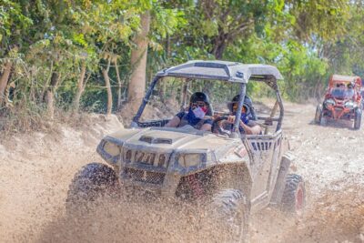 Punta Canar 4 Hours Atv And Horseback Riding Free Pick-Up - The Polaris ATV ride: muddy trails and fast learning