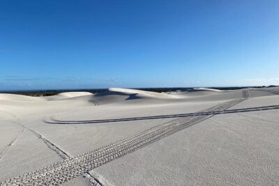 Quad Bike Adventure @ Atlantis Dunes+Photo Session - The ATV setup: helmet, automatic quad bikes, and a guide who manages your ride