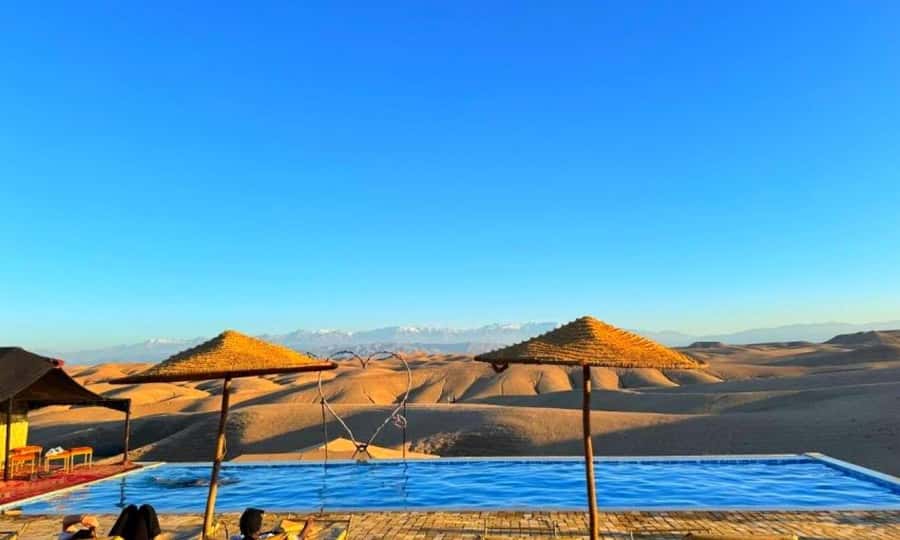 Quad bike and Lunch & Pool in Desert Marrakech Agafay - Moroccan Lunch in the Desert: 3 Courses, Real Setting