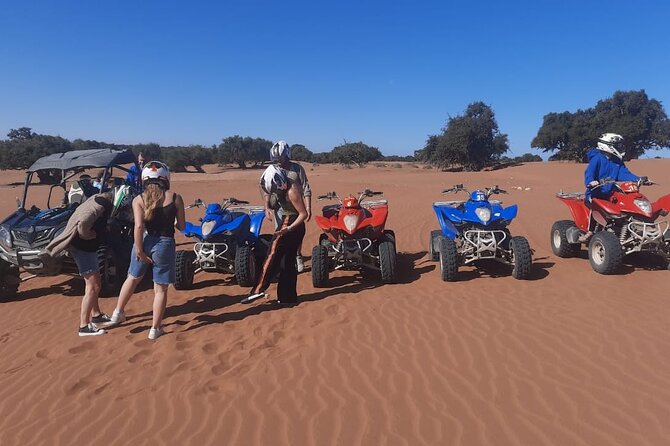 Quad Bike and Sandboarding on Sand Dunes Wild Beach - Sandboarding on the dunes: fun, quick, and sometimes physical