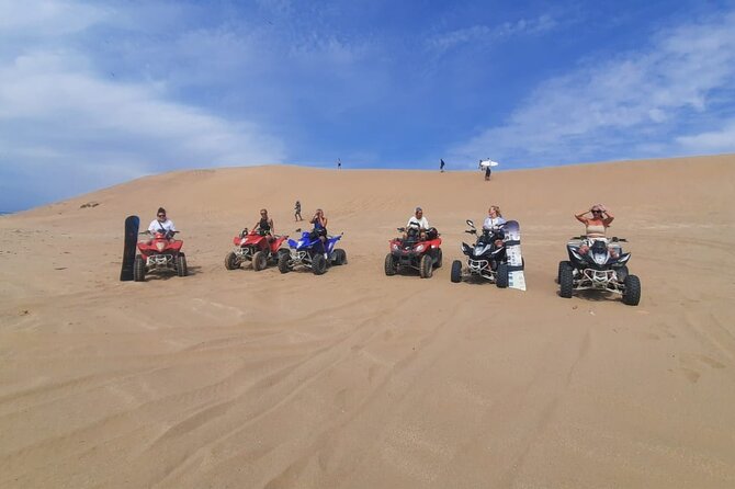 Quad Bike and Sandboarding on Sand Dunes Wild Beach - Guides and the feel of the day: where it either clicks or drags
