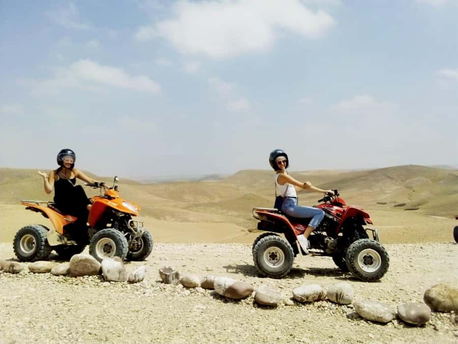 Quad bike & Camel ride in Agafay with dinner at Chouf L’or - Marrakech pickup and the long drive to Agafay Desert