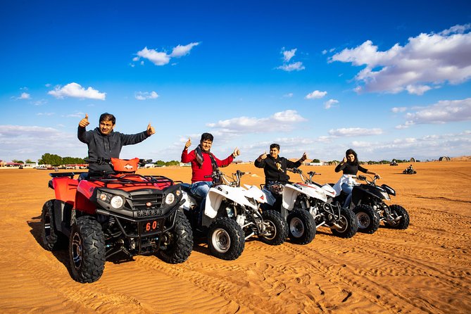 Quad Bike & Premium Desert Safari, with BBQ Dinner with 6 shows - Bedouin Camp Activities: Henna, Coffee, Dates, and the Night Pace