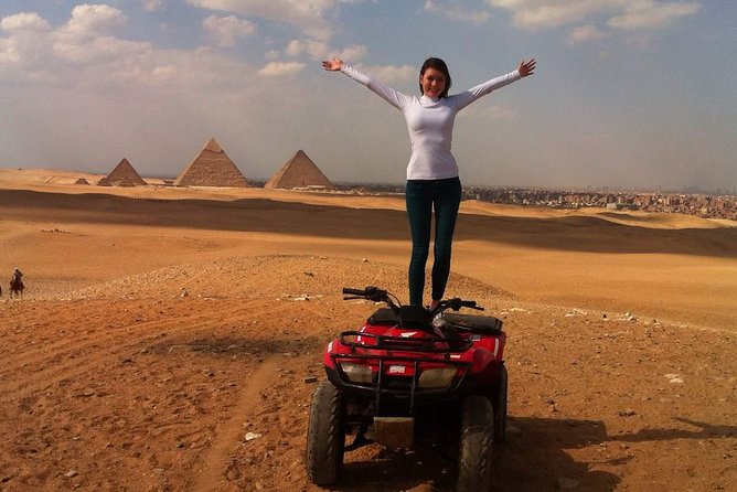 Quad bike ride in the pyramids of Giza - Things that can surprise you: ride timing and promised media
