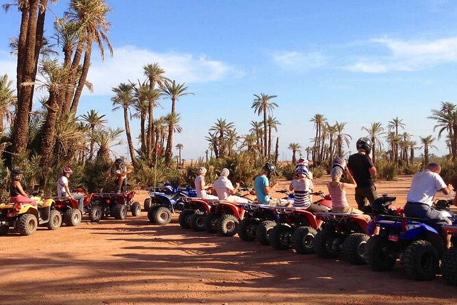 Quad bike ride palm grove Desert of Marrakech mountain bike - Quad Biking in Marrakech: Palm Groves, Desert Ground, and Berber Villages