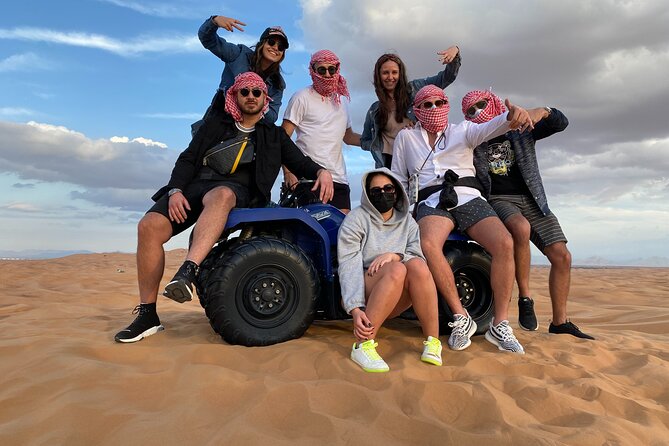 Quad Bike Tour 1 Hr 350 CC Yamaha Sandsurf & Refreshment - Sandboarding and Camel Safari: The Included Break Between Adrenaline