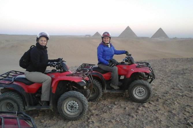 Quad Bike Trip At Desert of Giza Pyramids - Snacks, bottled water, and possible extra items like scarves