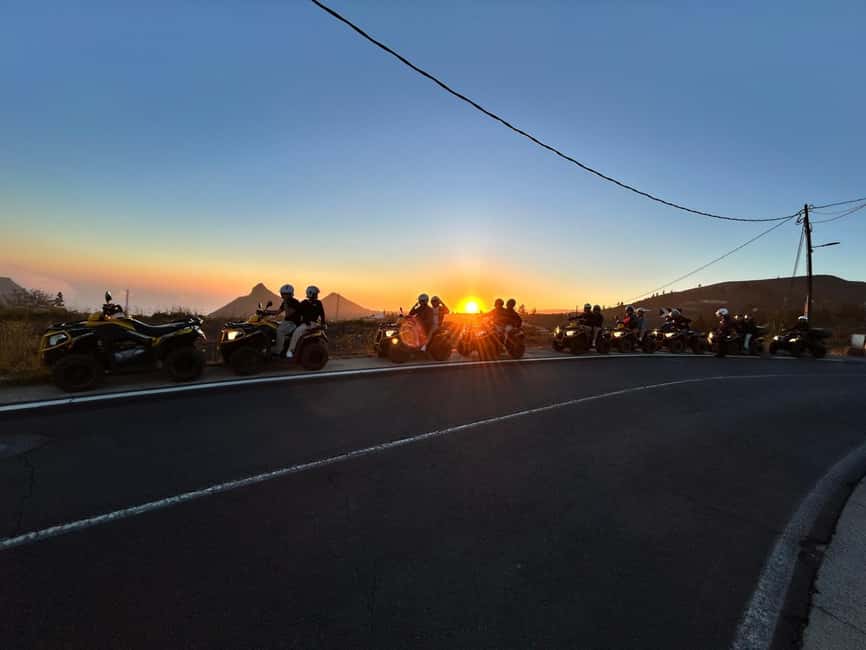 Quad biking at Mount Teide for the sunset - A Sunset Quad Ride Up Toward El Teide