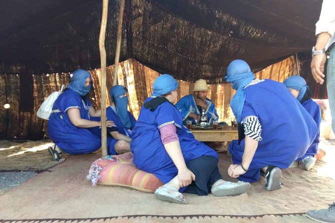 Quad Biking & camel ride Agafay desert with Lunch or dinner - Berber Tent Lunch or Dinner: Tagine, Mint Tea, and Seasonal Fruit