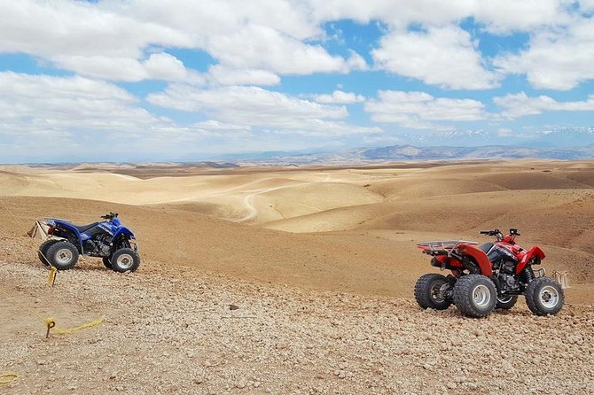 Quad biking excursion in The Desert Of Agafay & Lalla takerkoust - Super Quad Maroc briefing and practice: getting comfortable before you go