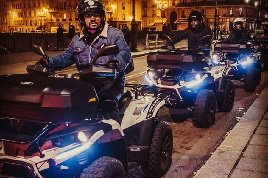 Quad City Tour Paris - Safety First: Helmets, Gloves, and a Guide in Yellow