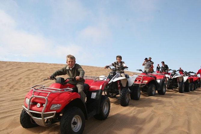 Red Dune Safari with Quad Bike Sand Boarding and Camel Ride - Sandboarding: Slides First, Sweat Also Included