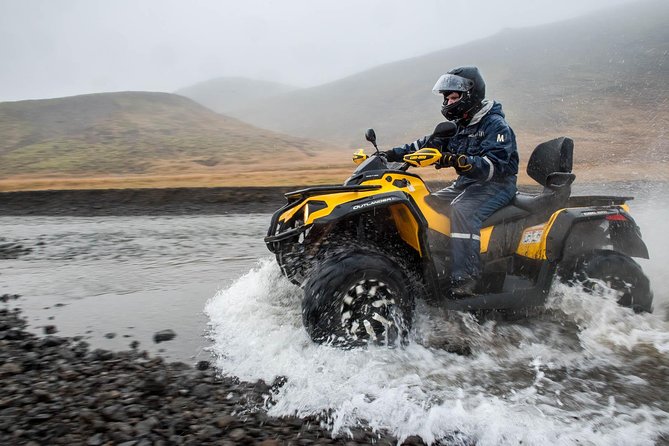 Reykjavik Peak with Safari Quads ATV - Paved roads to gravel tracks: Lake Hafravatn comes into view