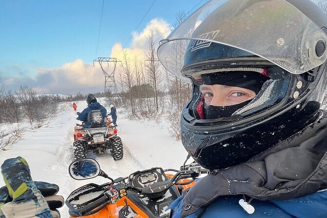 Reykjavik Peak with Safari Quads ATV - The descent and return: adrenaline with a safety-first convoy