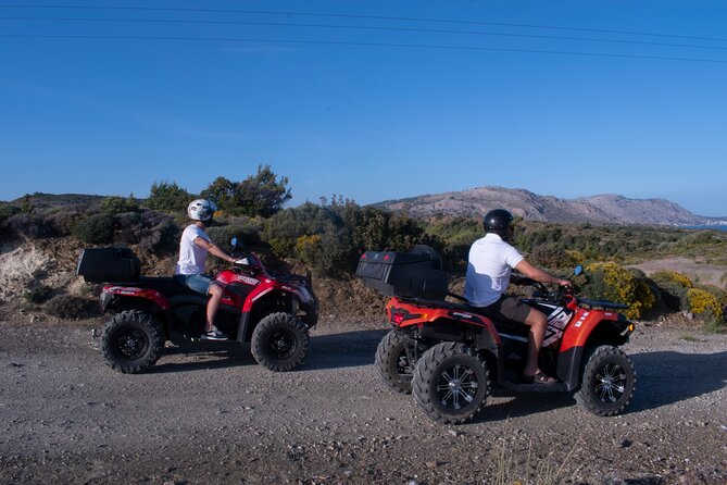 Rhodes ATV Quad Adventure Guided Tour 2 or 1 person on 1 Quad - Stop 2: Mesanagros chapel break with cold water and a snack
