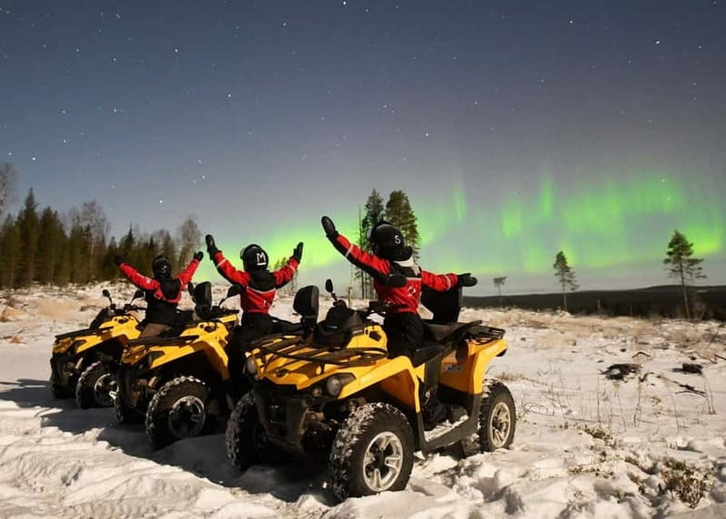 Rovaniemi: Northern Lights Quad Bike Tour - Photo and sky viewing: getting the aurora to actually include you