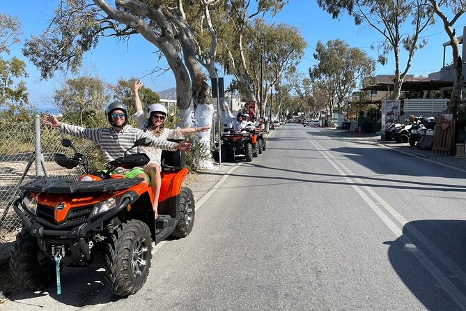 Santorini ATV Highlights Tour: Oia, Viewpoints & Volcanic Beaches - Profitis Ilias Monastery: The 360° View Stop