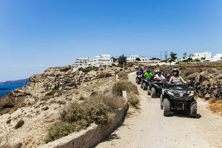 Santorini: ATV Quad Bike Tour with Lunch and Pickup - Caldera and volcano views: how the viewpoint gets better from the ride