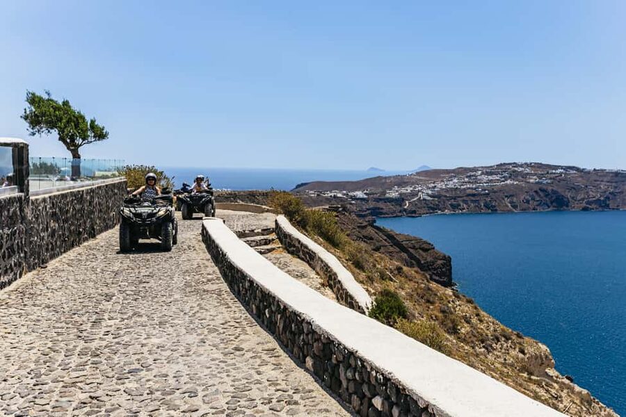 Santorini: ATV Quad Bike Tour with Lunch and Pickup - Lunch with local products: what’s actually included and why it matters