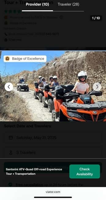 Santorini: ATV-Quad Off-Road Safari with Hidden Trails - Price and value: is $153 per person a fair deal?