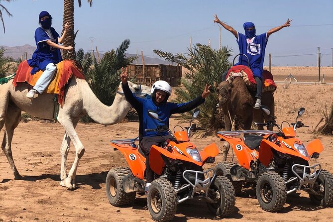 Sensational quad and camel ride in the palm grove - First step: the safety briefing and quad instructions
