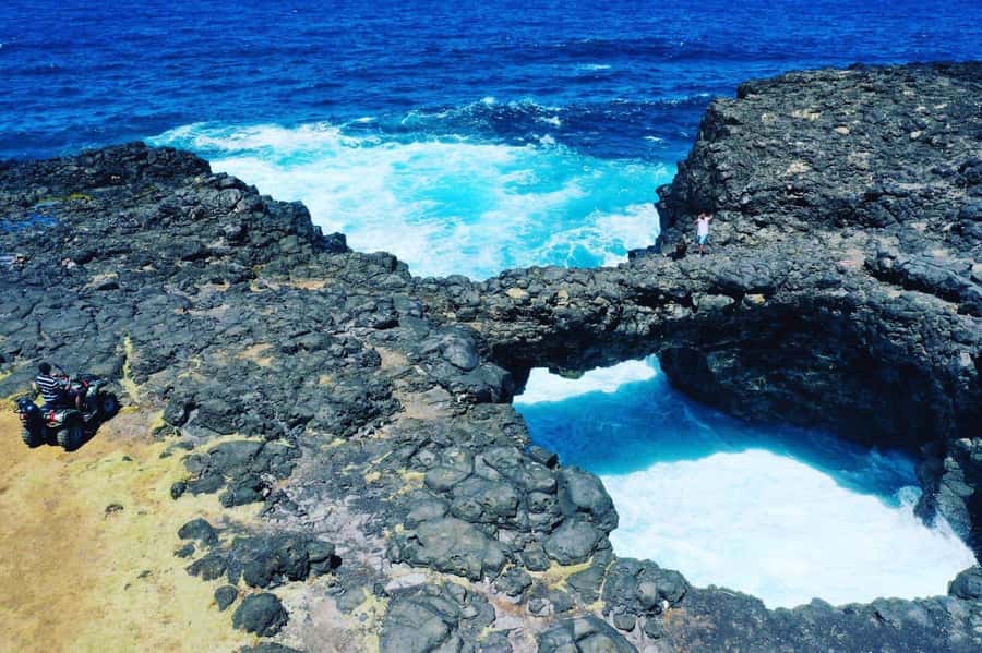 South of Mauritius: Quad Bike Tour - Pont Naturel (Natural Bridge) Panoramas: The Stop That Makes People Go Wow