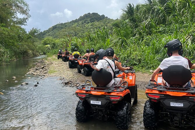 St Lucia ATV Tour : Waterfall, Plantation, Beach and Distillery - Two ride options: which one fits your day