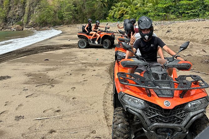 St Lucia ATV Tour : Waterfall, Plantation, Beach and Distillery - Saint Lucia Distillers: rum tasting with a real stop, not a tasting counter