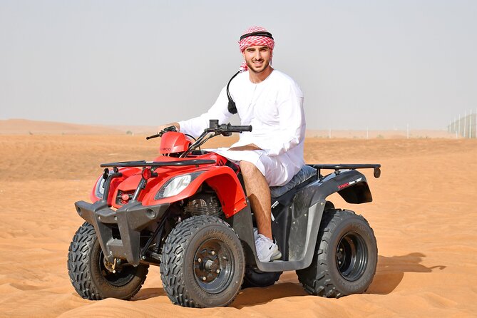 Sunrise Desert safari With Quad bike ride Sandboard & Camel ride - Quad Bike Self-Drive: Your 30 Minutes of Sand Speed