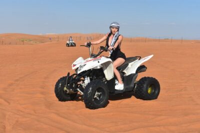 Sunset Desert Safari Quad bike Camel ride Sand Board & BBQ Dinner - Stop 1 in Lahbab: Quad Bikes, Dune Bashing, and Sunset Pictures