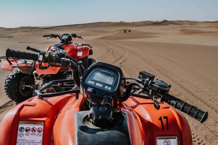 Swakopmund: Desert Dunes Quad Biking with Optional Sandboard - Entering The Dunes: Amphitheater Energy and First Climbs